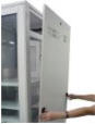 The side panel can be easily assembled and disassembled without any hand tools.