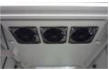 Heat dissipating fan box (3 pcs) installed at the upper end of the rack to make the heat dissipating. That easy to replacement when one of the fan was breakdown. (According to the customer’s need to add the fan.) Lower plate set is assembled by 3 pieces to make in/out of electric wires easier.