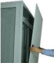 The side panel can be easily assembled and disassembled without any hand tools.
