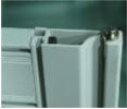 The door can be easily assembled and disassembled with out any additional tools.